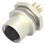 SENSOR CONN, 12POS, RCPT, M12, PANEL T4143012121-000