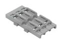 MOUNTING CARRIER, 3POS, DIN35 RAIL, GREY 221-2523