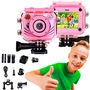 Extralink Kids Camera H18 Pink | Camera | 1080P 30fps, IP68, 2.0" screen, EXTRALINK EXTRALINK H18 PINK ACTION 5903148918754