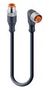SENSOR CORD, M12 PLUG-M12 RCPT, 2M RST 3-RKWT/LED A 4-3-224/2 M