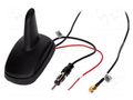 Antenna; SHARK; AM,FM,GPS; DIN,SMA-A; 12VDC; RG174 4CARMEDIA ANT.S02.05