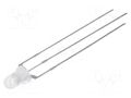 LED; red/yellow; 3mm; 30°; Front: convex; 1.8÷2.6/1.8÷2.6VDC; round OPTOSUPPLY OSRYPA3132A