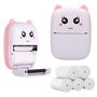 Extralink Set | EPP-001 Pink thermal printer + Plain thermal paper 5 rolls |, EXTRALINK EX.33782