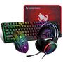 Extralink Gaming Set TF400 4in1 | Set of keyboard + mouse + pad + headphones | LED backlight, EXTRALINK EX.36110 5906168636110