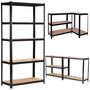 Extralink Metal Storage Rack 180x90x40 Black, EXTRALINK EX.36776 5906168636776
