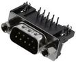 D SUB CONN, PLUG, 9POS, SOLDER L717SDE09PA4CH4F