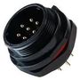 CIRCULAR CONNECTOR, 7POS, RCPT, SOLDER MP002605