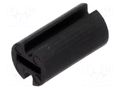 Spacer sleeve; LED; Øout: 4.5mm; ØLED: 3mm; L: 8mm; black; UL94V-2 FIX&FASTEN FIX-LEDH-8