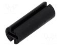Spacer sleeve; LED; Øout: 4.5mm; ØLED: 3mm; L: 12.5mm; black; UL94V-2 FIX&FASTEN FIX-LEDH-12.5