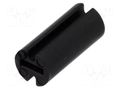 Spacer sleeve; LED; Øout: 4.5mm; ØLED: 3mm; L: 10mm; black; UL94V-2 FIX&FASTEN FIX-LEDH-10