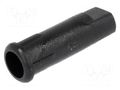 LED holder; 3mm; one-piece; black; UL94V-2; L: 13.2mm; polyamide FIX&FASTEN FIX-LED3-3