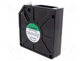 Fan: AC; blower; 230VAC; 120x120x37mm; 33.89m3/h; 48dBA; ball; 24AWG SUNON AB2123HBL