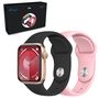 EXTRALINK LIFESTYLE SMARTWATCH F89 ZŁOTY + RÓŻOWA/CZARNA OPASKA, EXTRALINK F89 ZLOTY 5906168638718