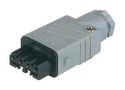 RECTNGLR PWR CONNECTOR, RCPT, 4P, CABLE 6961