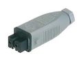 RECTNGLR PWR CONNECTOR, RCPT, 2P, CABLE 6180