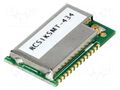 Module: RF; 434MHz; -112dBm; 2.2÷3.6VDC; 20dBm; SMD; 15x23.5mm RADIOCONTROLLI RCS1KSMT-434