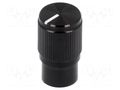Knob; with pointer; aluminium,plastic; Øshaft: 6mm; Ø10.7x19mm CLIFF KMK10EB