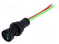 Indicator: LED; recessed; green; 12÷24VDC; 12÷24VAC; Ø10mm; IP20 ELPROD LKM12-24-G