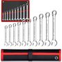 Extralink Flat and Ring Wrench Set, 10 pcs, Flat and Ring Wrenches Case 8-24 mm, EXTRALINK EX.21434 5907207221434
