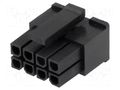 Connector: wire-board; plug; female; PIN: 8; MF30; for cable; 3mm AMPHENOL COMMUNICATIONS SOLUTIONS MF30-HFD1-08