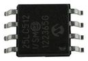 EEPROM, 512KBIT, -40 TO 85DEG C 25LC512-I/SM