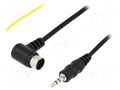 Aux adapter; Jack 3,5mm; Audi,Seat,VW,Škoda; 1m 4CARMEDIA MFD-JACK