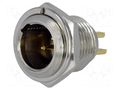 Connector: XLR mini; socket; male; PIN: 3; soldering; Ø11mm NINIGI MXLR-3W-C