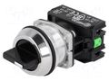 Switch: rotary; 30mm; Stabl.pos: 3; NC + NO; black; IP56; NEF30 PROMET NEF30-TPCSXY
