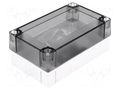 Enclosure: multipurpose; X: 80mm; Y: 130mm; Z: 60mm; MNX; grey; IK08 FIBOX PC100/60HT