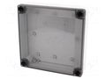 Enclosure: multipurpose; X: 130mm; Y: 130mm; Z: 35mm; MNX; grey; IK08 FIBOX PC125/35LT
