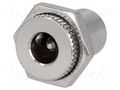 Connector: DC supply; socket; male; 3A; 12V; straight; soldering NINIGI PC-GM2.1