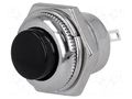 Switch: push-button; Pos: 2; SPDT; 1.5A/250VAC; ON-(ON); metal SCI PS502MC-B