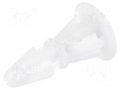 Assembly stud; polyamide; L: 6.1mm; snap fastener; natural KSS WIRING RS6