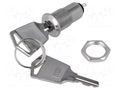 Switch: key switch; Stabl.pos: 2; Switch.method: OFF-ON; Key: flat HIGHLY ELECTRIC S-1091B-2