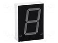 Display: LED; 7-segment; 20.32mm; 0.8"; No.char: 1; green; 3÷10.5mcd KINGBRIGHT ELECTRONIC SC08-11GWA