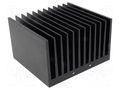 Heatsink: extruded; grilled; black; L: 100mm; W: 112mm; H: 67.5mm FISCHER ELEKTRONIK SK121-100SA