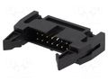 Connector: IDC; socket; male; PIN: 14; straight; THT; 2.54mm; 2x7 AMPHENOL COMMUNICATIONS SOLUTIONS T816-1-14-S1