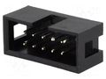 Connector: IDC; socket; male; PIN: 10; straight; THT; 2.54mm; 2x5 AMPHENOL COMMUNICATIONS SOLUTIONS T821-1-10-S1