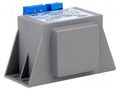Transformer: mains; 19VA; 230VAC; 17V; 1.12A; Leads: terminal block INDEL TSZZBA19/002M