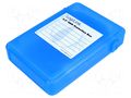 Hard discs housing: 3,5"; plastic; blue LOGILINK UA0133