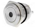 Switch: vandal resistant; Pos: 2; SPST-NO; 2A/36VDC; IP65; OFF-(ON) ONPOW V16-10D-12R-S