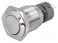 Switch: vandal resistant; Pos: 2; SPDT; 0.5A/220VAC; 1A/24VDC; IP67 ONPOW V16-11-S
