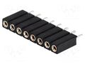 Connector: pin strips; socket; female; PIN: 8; straight; THT; 2.54mm CONNFLY ZL307-1X8