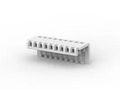 STRAIN RELIEF COVER, 10POS, NYLON, WHITE 1-643075-0