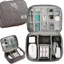 EXTRALINK ORGANIZER PODRÓŻNY ETUI TORBA NA KABLE ŁADOWARKI USB AKCESORIA Z UCHWYTEM, EXTRALINK EX.22561 5907207222561