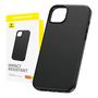 Phone Case for iPhone 15 Pro Baseus Fauxther Series (Black), Baseus P60157304113-01