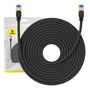 Braided network cable cat.7 Baseus Ethernet RJ45, 10Gbps, 20m (black), Baseus B0013320B111-09