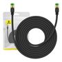 Braided network cable cat.8 Baseus Ethernet RJ45, 40Gbps, 8m (black), Baseus B0013320C111-06