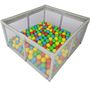 Extralink Kids | Children's playpen | steel, playground, 127x127x68cm + 30 balls, EXTRALINK EX.29027 5907207229027
