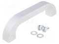 Holder; aluminium; grey; H: 45mm; L: 164mm; W: 20mm; handle MENTOR MR-3312.1401